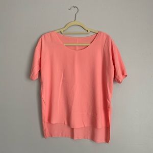 Lightweight Coral Blouse